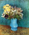 Vase with Flieder Margerites und Anemones Vincent van Gogh Impressionism Flowers